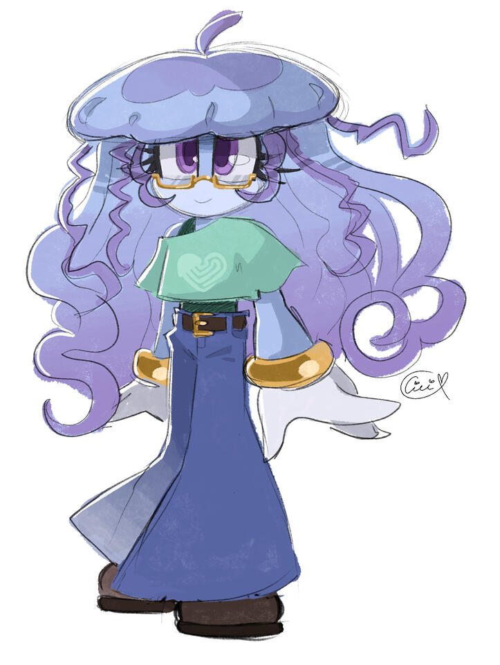 Concept for Bubbled Character Icon for @LilNuttyBud on Twitter