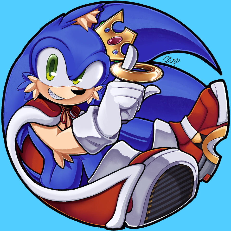 Bubbled Character Icon for @SonicKing9 on Twitter (Soap Shoes Variant)