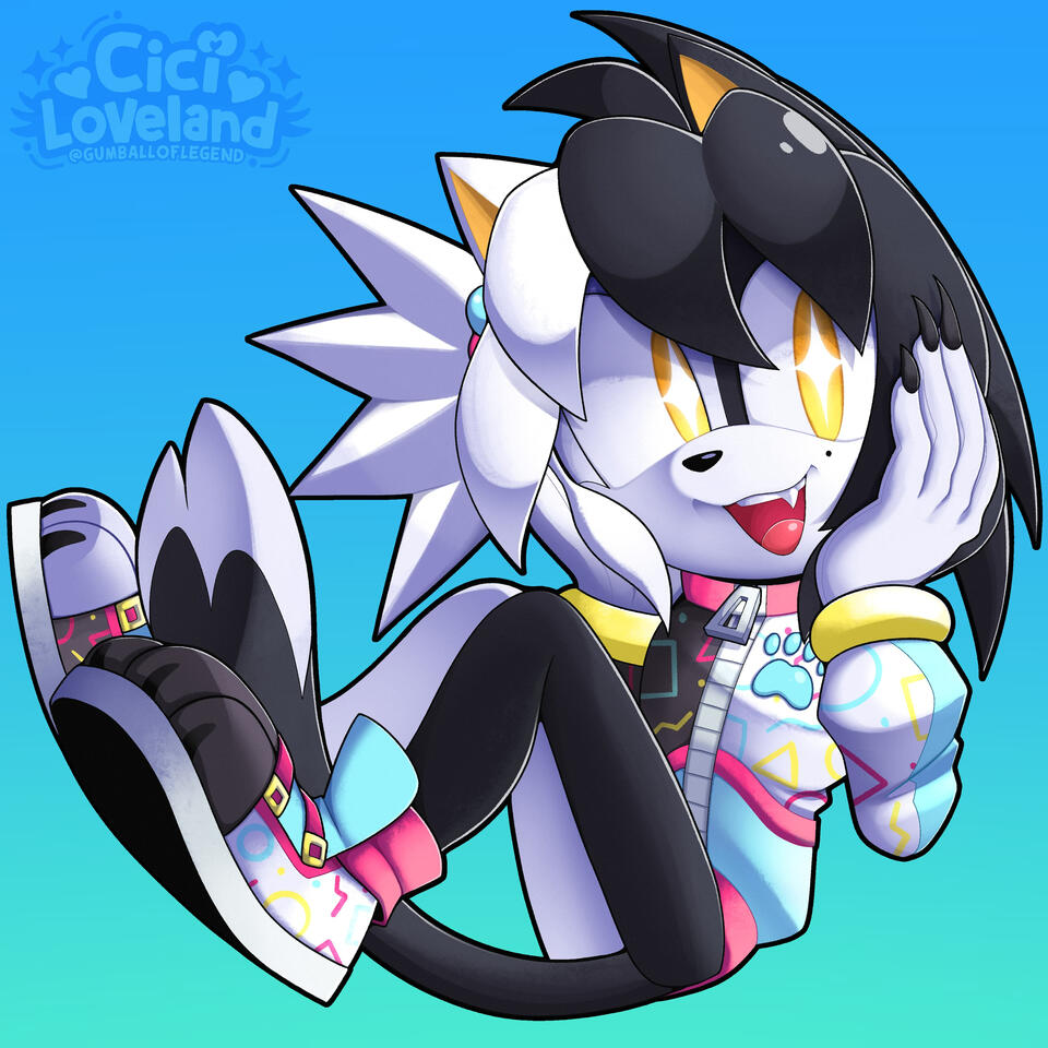 Bubbled Sonic Character Icon for @GoalRings on Twitter/VGen