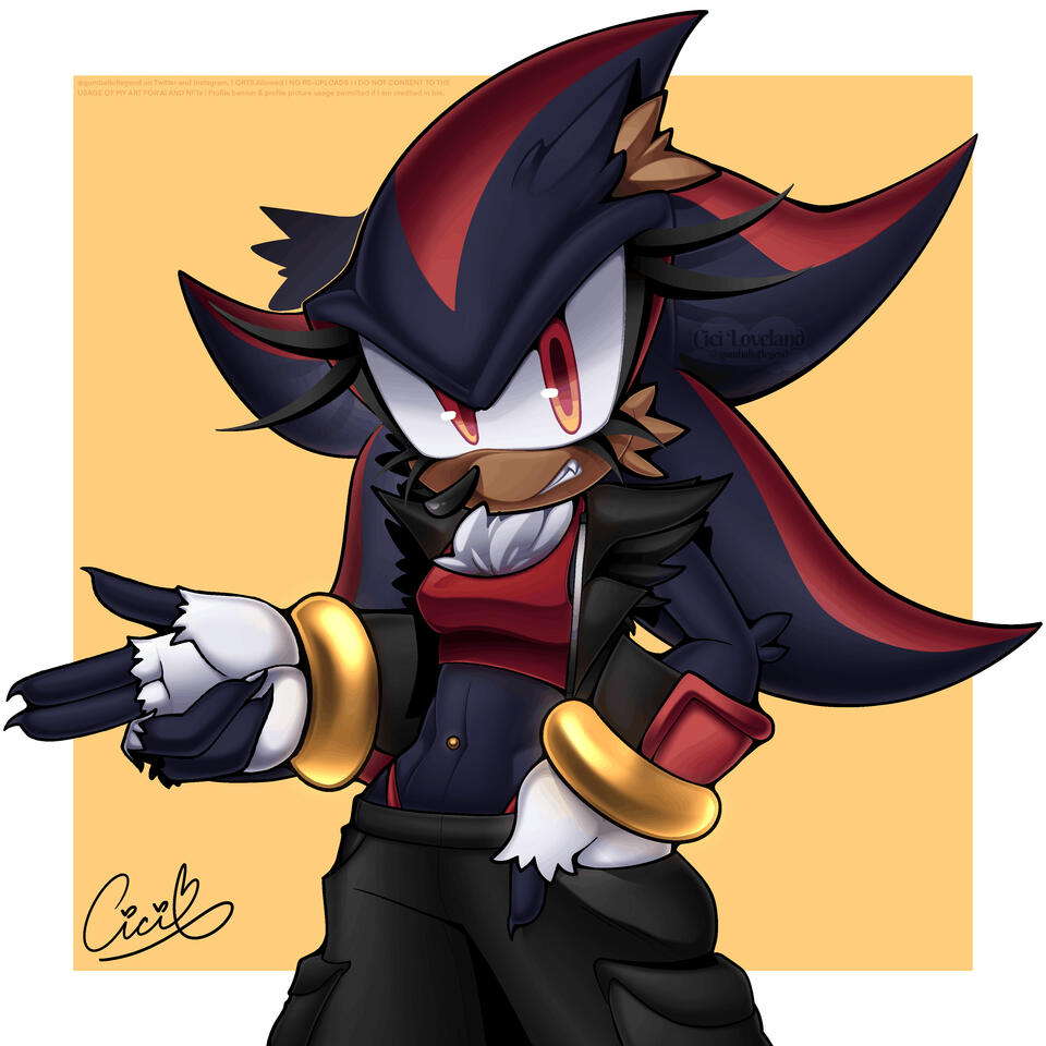 Demigirl Shadow the Hedgehog